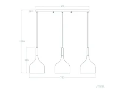 Lámpara Colgante Metal y Madera Karlek Blanco