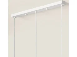 Lámpara Colgante Metal y Madera Karlek Blanco