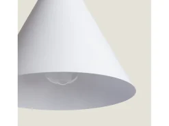 Lámpara Colgante Metal y Madera Arbat Blanco