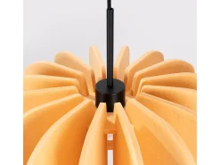Lámpara colgante Mula moderno de fieltro/acero - 1 fuentes luminosas - L.45 x A.146 cm - amarillo/negro