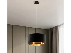 lámpara colgante negro 45x45x25.7 goldamo