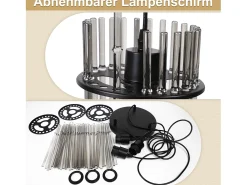 Lámpara colgante Nettlife negra de cristal con casquillo E27, 1 llama, Ø 16 cm, para comedor y dormitorio (sin bombilla)