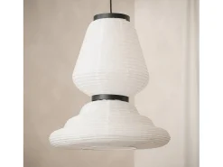 Lámpara Colgante Papel Hao Taha Blanco