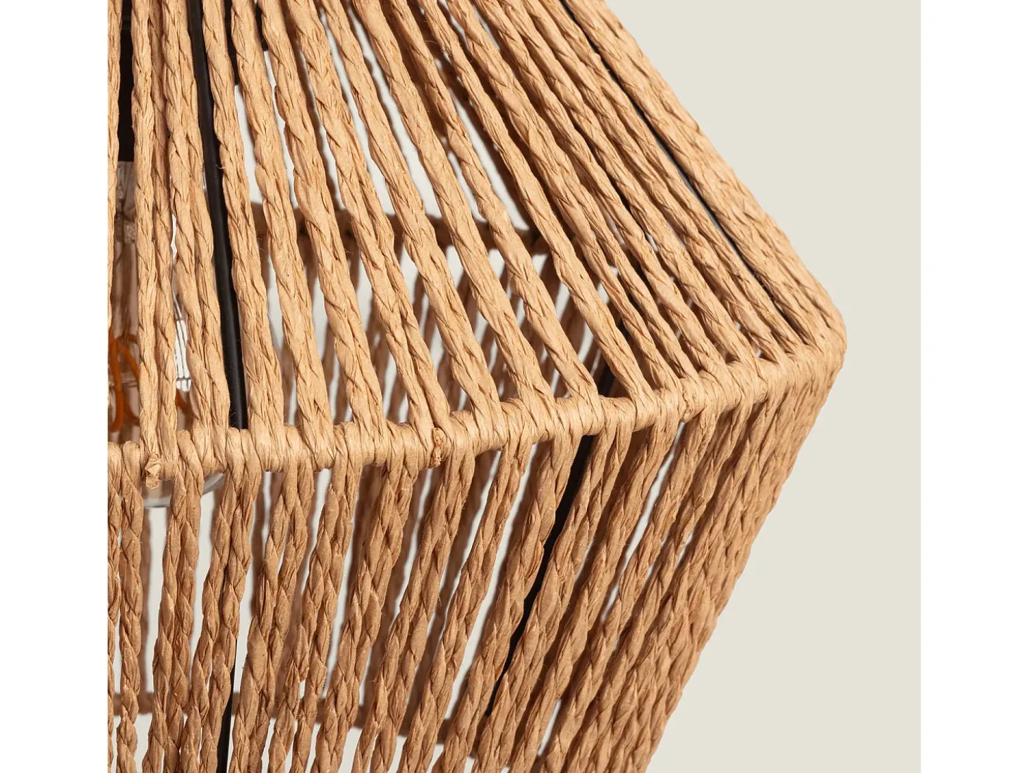 Lámpara Colgante Papel Trenzado Kirito Natural