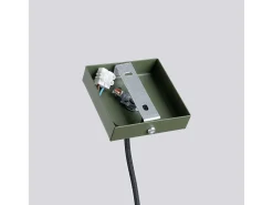 Lámpara Colgante Pastelo Moderno De Acero - 1 Fuentes Luminosas - L.8 X A.114 Cm - Verde Oliva