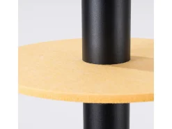 Lámpara colgante Pelta moderno de fieltro/acero - 1 fuentes luminosas - L.30 x A.126 cm - amarillo/negro