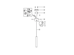 Lámpara colgante Prado de latón de Fabas Luce - LED regulable de 6,5 W, diseño moderno