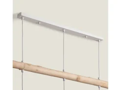 Lámpara Colgante Ratán y Madera Linfen Natural