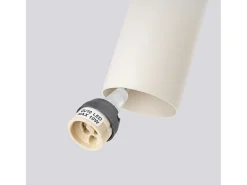 Lámpara colgante Toris desván de acero - 3 fuentes luminosas 3000K - L.45 x A.98 cm - beige