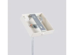 Lámpara colgante Toris desván de acero - 1 fuentes luminosas 4000K - L.8 x A.118 cm - beige