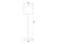 Lámpara De Cabecera Toolight App1362-T Grey