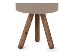 Lámpara de escritorio Preston casquillo E27 33 cm de alto madera natural/arena 03_0007399
