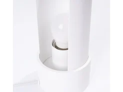 Lámpara de escritorio Torow minimalista de acero - 1 fuentes luminosas 3000K - L.10 x A.21 cm - blanco