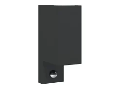 Lámpara de exterior con sensor aluminio fundido a presión negro ES155095