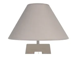 Lámpara de Mesa TOSEL ,madera,Gris , A54xD30xP30cm
