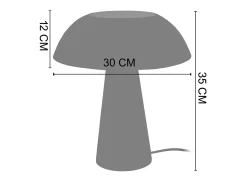 Lámpara de Mesa TOSEL ,madera,natural,A50xD35xP35cm