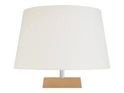 Lámpara de Mesa TOSEL ,madera,natural,A54xD25xP 25cm