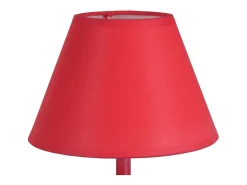 Lámpara de Mesa TOSEL ,metal,Rojo,A39xD18xP18cm