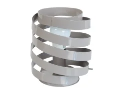 Lámpara de Mesa TOSEL ,metal,Gris ,A22xD18xP18cm