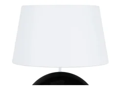 Lámpara de Mesa TOSEL ,vidrio,Negro ,A50xD35x P 35cm