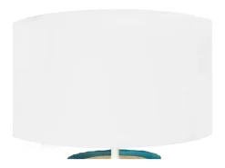Lámpara de Mesa TOSEL ,vidrio,Azul ,A45xD30xP30cm