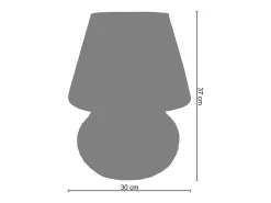 Lámpara de Mesa TOSEL ,vidrio,Marrón,A37xD30xP30 cm