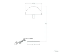 Lámpara de Mesa Aluminio Madow
