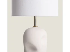 Lámpara de Mesa Cerámica Barta Blanco