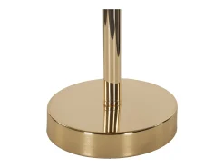 Lámpara de mesa con pantalla de plumas y 2 luces Palm S - Marrón
