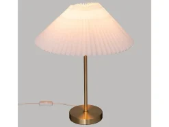 Lámpara de mesa con pantalla plisada