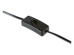 Lámpara de mesa de cerámica negra
