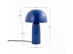 Lámpara de mesa de metal azul oscuro - Joy