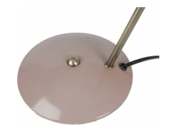 Lámpara de mesa de metal con capucha