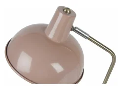 Lámpara de mesa de metal con capucha
