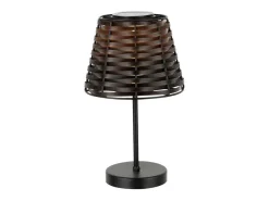 Lámpara de mesa de metal marrón de 20x20x31 cm