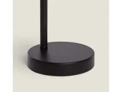 Lámpara de Mesa de Metal y Madera Monah Negro