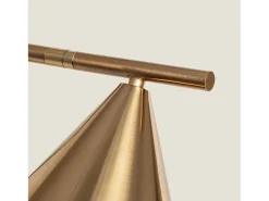 Lámpara de Mesa de Mármol y Metal Tinos Dorado