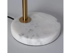 Lámpara de Mesa de Mármol y Metal Tinos Dorado