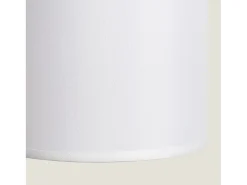 Lámpara de Mesa de Tela y Madera Jedali Blanco