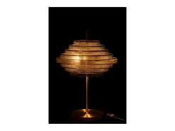 Lámpara de mesa de vidrio dorado 54x36x36 cm