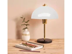 Lámpara de mesa dorada en forma de seta LISETTE 37cm