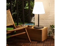 Lámpara de Mesa Exterior Aluminio Maipo Negro