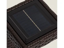Lámpara de Mesa Exterior Solar LED Agra Marrón oscuro