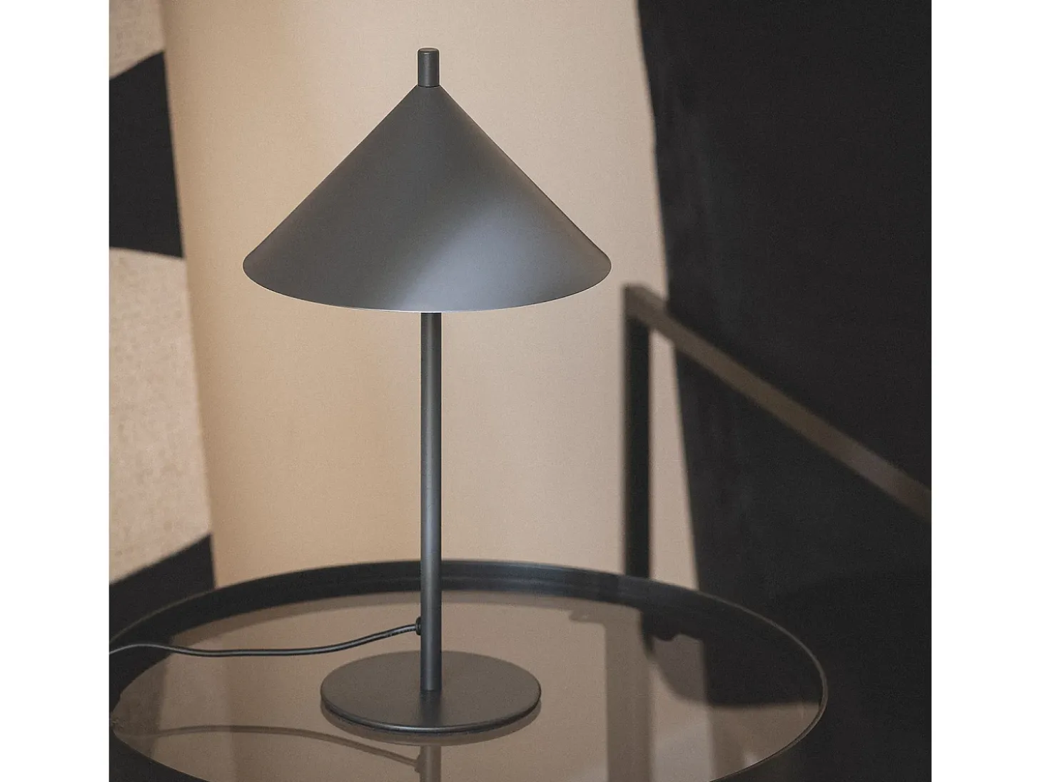 Lámpara de Mesa LED 3,6 W Metal Carmale Negro