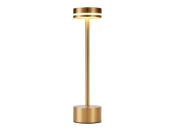 Lámpara de mesa LED inalámbrica NETTLIFE, funciona con pilas, regulable, recargable por USB-C, control táctil, dorada(dorada, paquete de 2)
