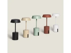 Lámpara de Mesa LED Metal Inalámbrica para Exterior Ula Blanco