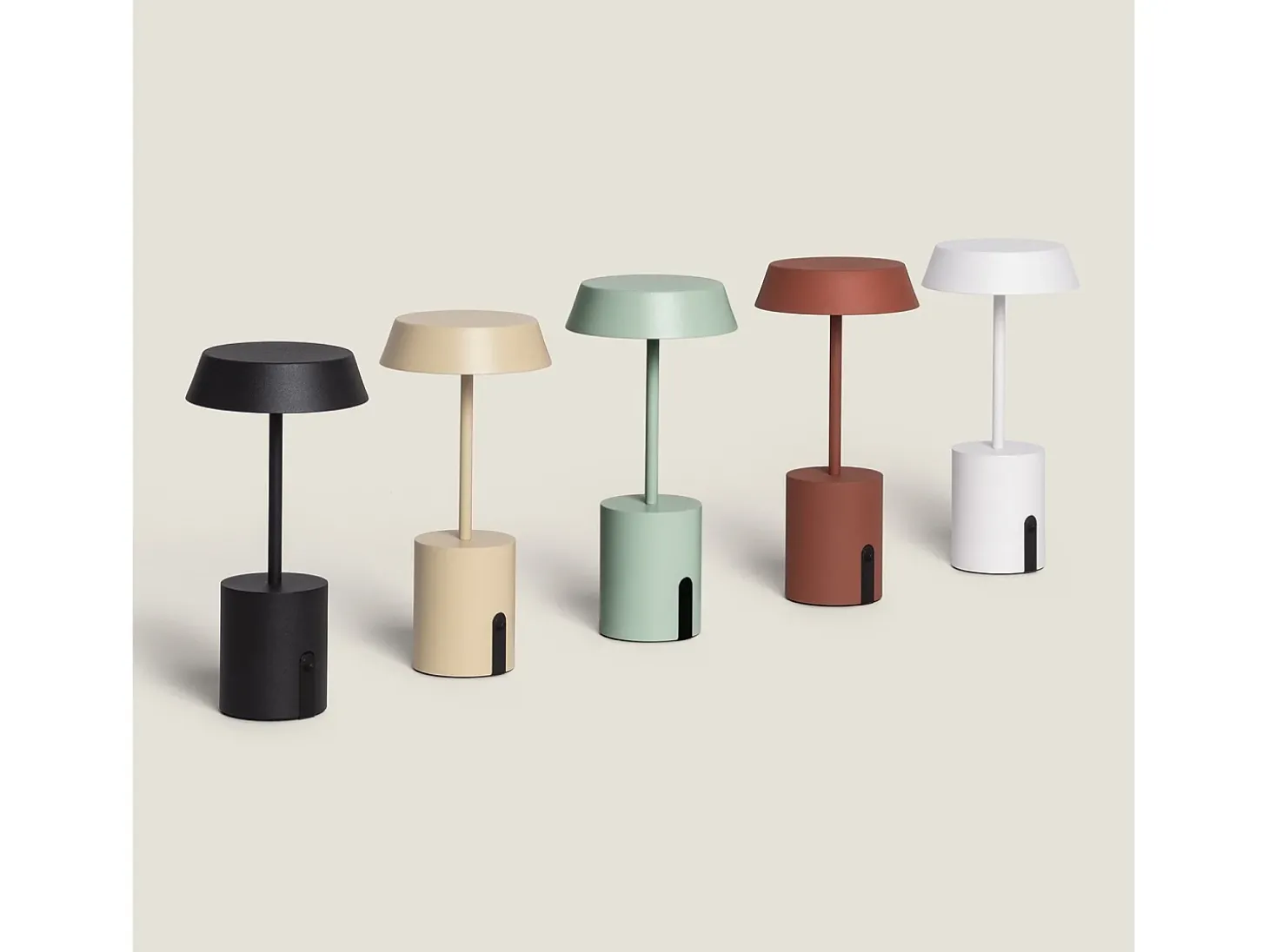 Lámpara de Mesa LED Metal Inalámbrica para Exterior Ula Blanco