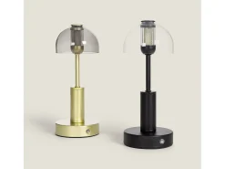 Lámpara de Mesa LED Metal Portátil con Batería USB Recargable Luliu Ludza Dorado