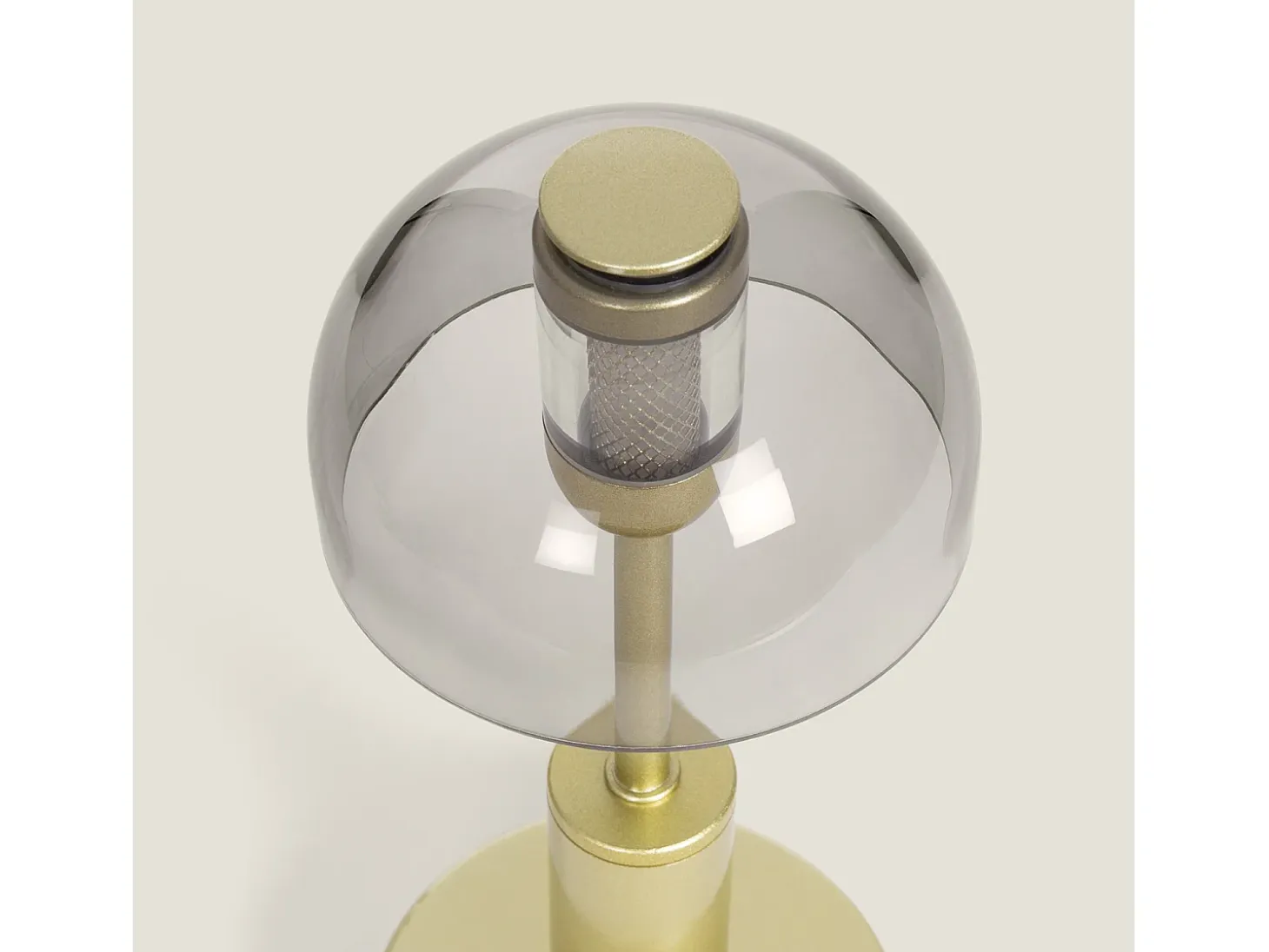 Lámpara de Mesa LED Metal Portátil con Batería USB Recargable Luliu Ludza Dorado