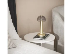 Lámpara de Mesa LED Metal Portátil con Batería USB Recargable Luliu Orsha Dorado
